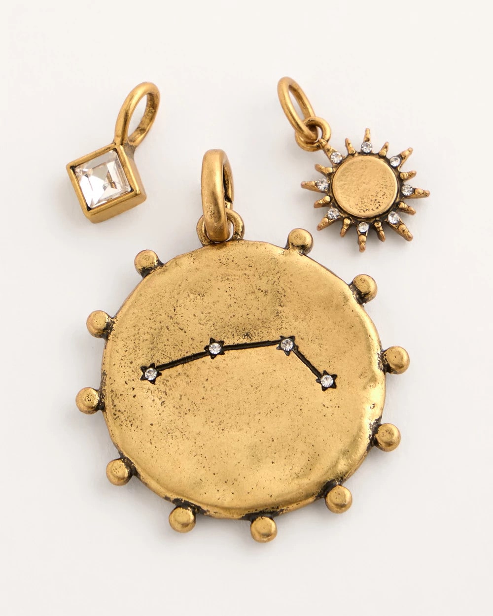 Chico's Aries Zodiac Charm Pendant Mixed Metals