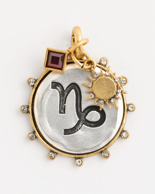 Chico's Capricorn Zodiac Charm Pendant Mixed Metals