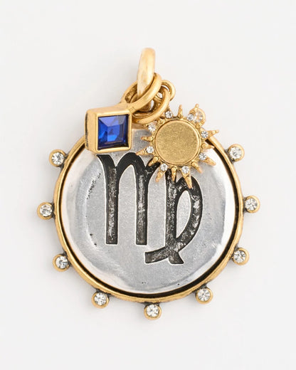 Chico's Virgo Zodiac Charm Pendant Mixed Metals