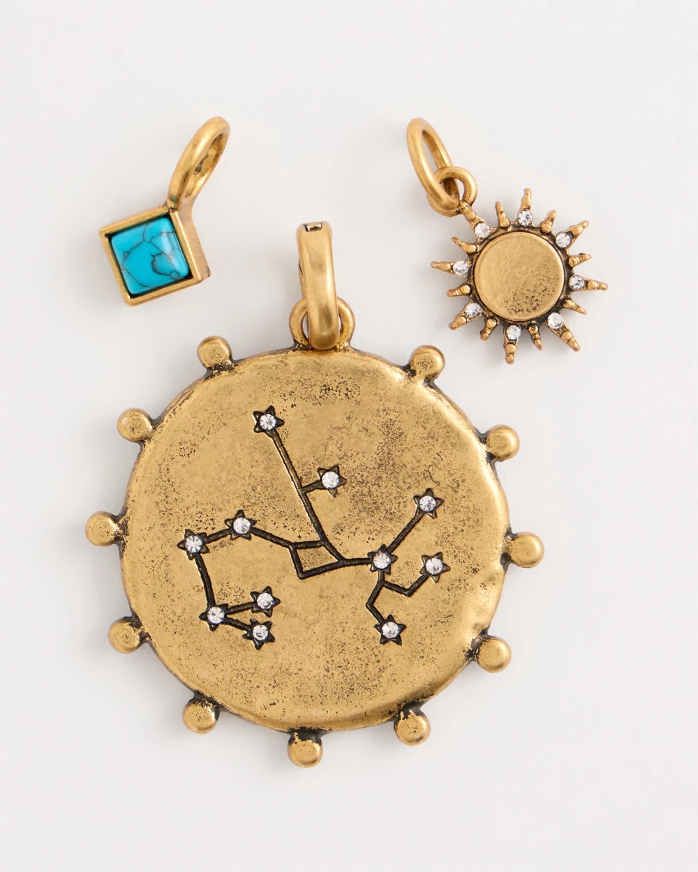 Chico's Sagittarius Zodiac Charm Pendant Mixed Metals