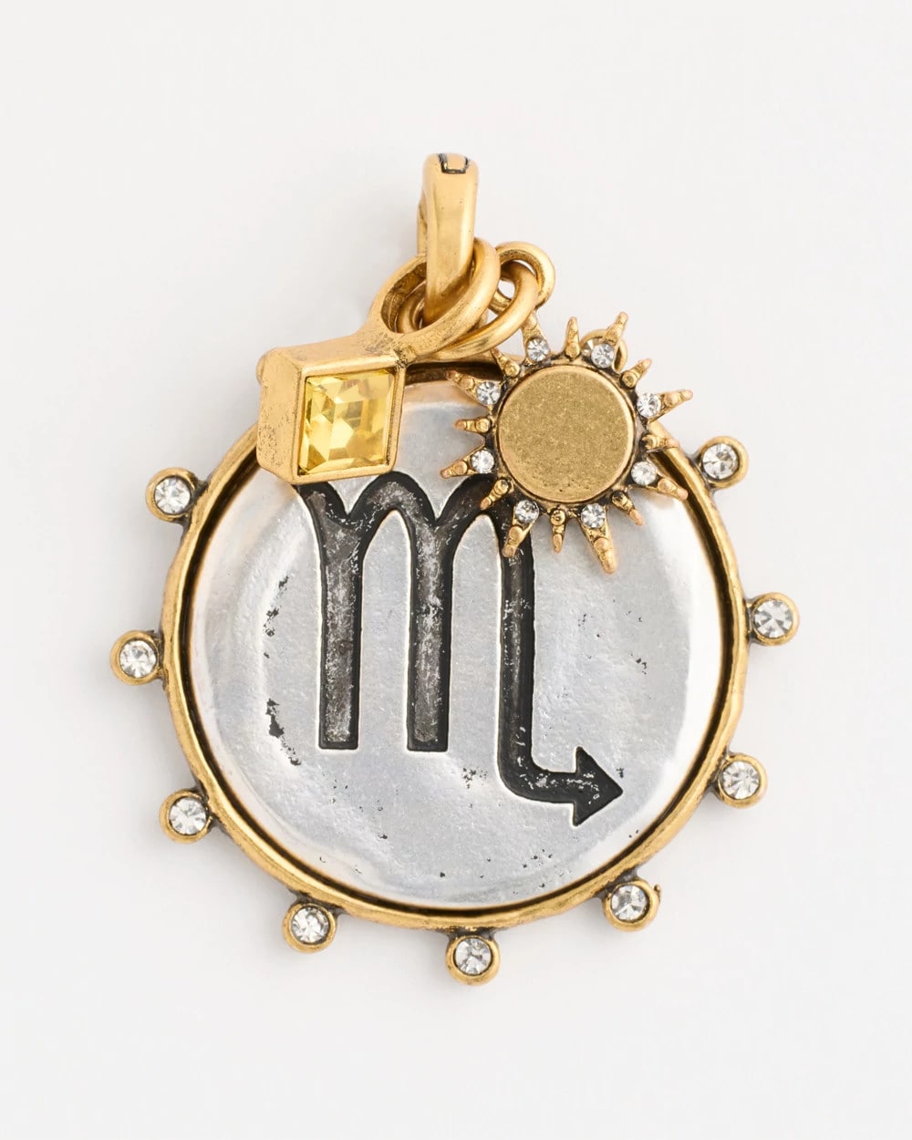 Chico's Scorpio Zodiac Charm Pendant Mixed Metals