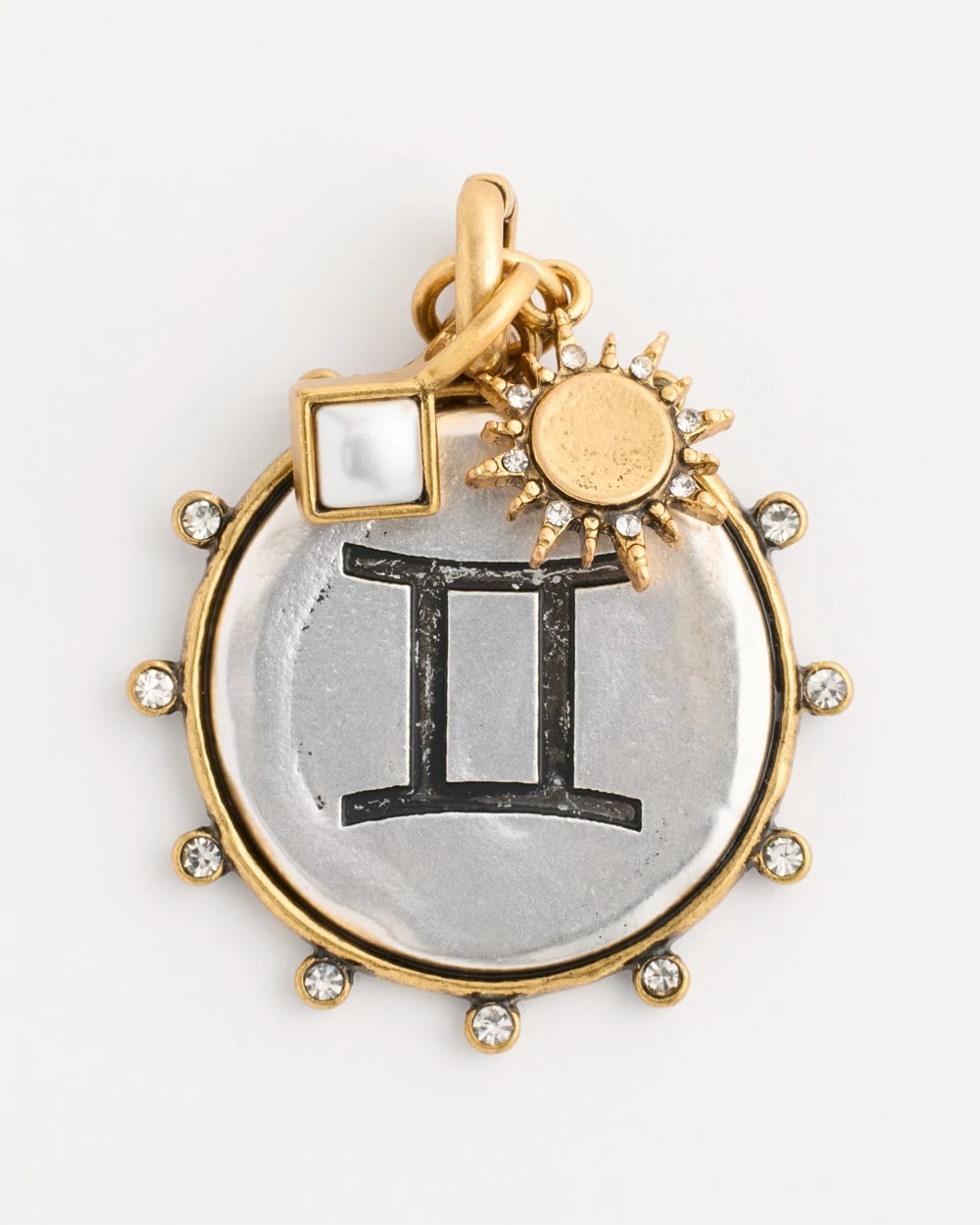 Chico's Gemini Zodiac Charm Pendant Mixed Metals