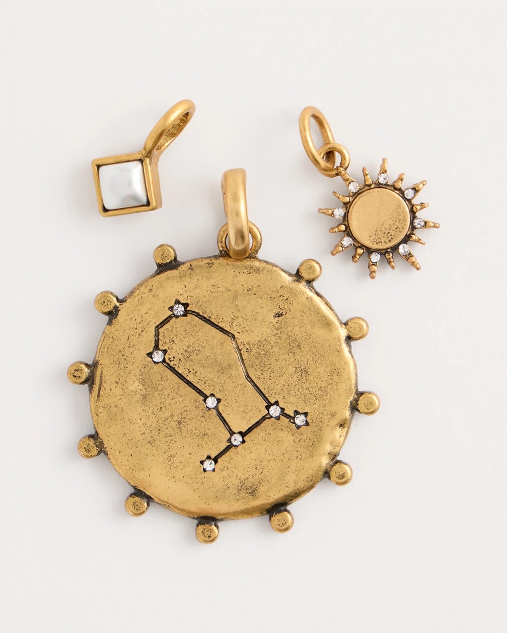 Chico's Gemini Zodiac Charm Pendant Mixed Metals
