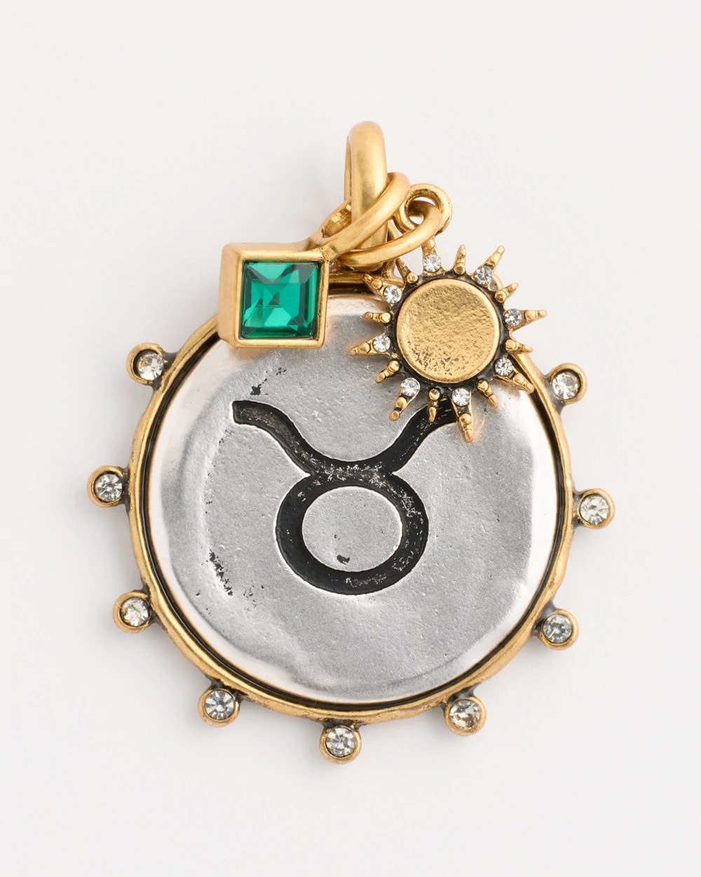 Chico's Taurus Zodiac Charm Pendant Mixed Metals