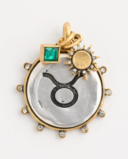 Chico's Taurus Zodiac Charm Pendant Mixed Metals