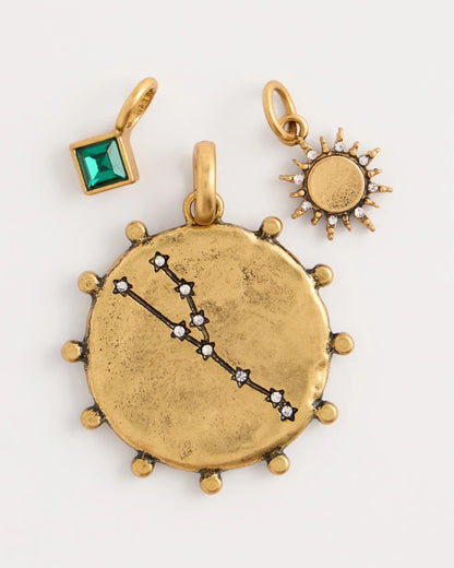 Chico's Taurus Zodiac Charm Pendant Mixed Metals