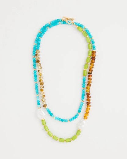 Chico's Resin Single-Strand Necklace Multi