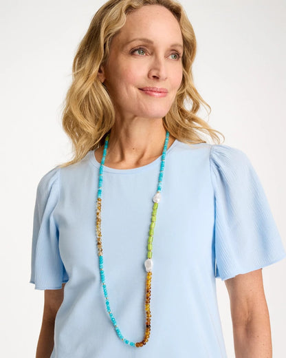 Chico's Resin Single-Strand Necklace Multi