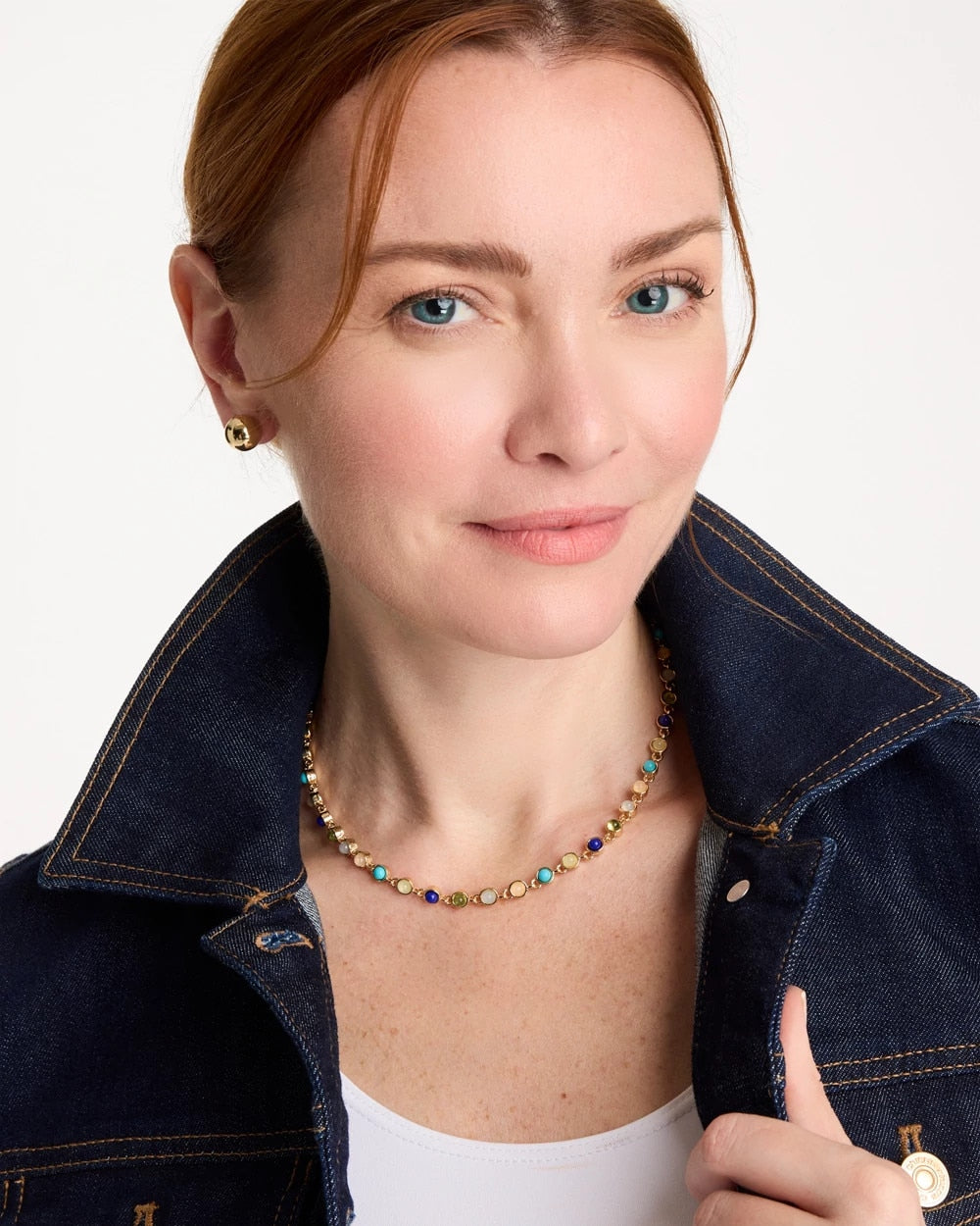 Chico's Multi-Color Tennis Necklace Multi