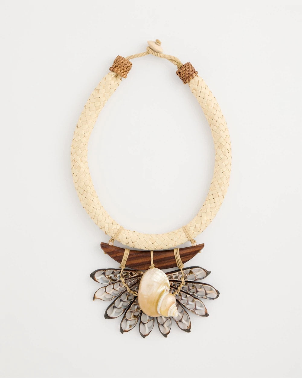 Chico's Chico's x Romi Marina Pendant Bib Necklace Neutral
