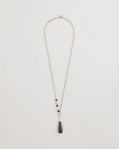Chico's Siren Teardrop Pendant Necklace Blue