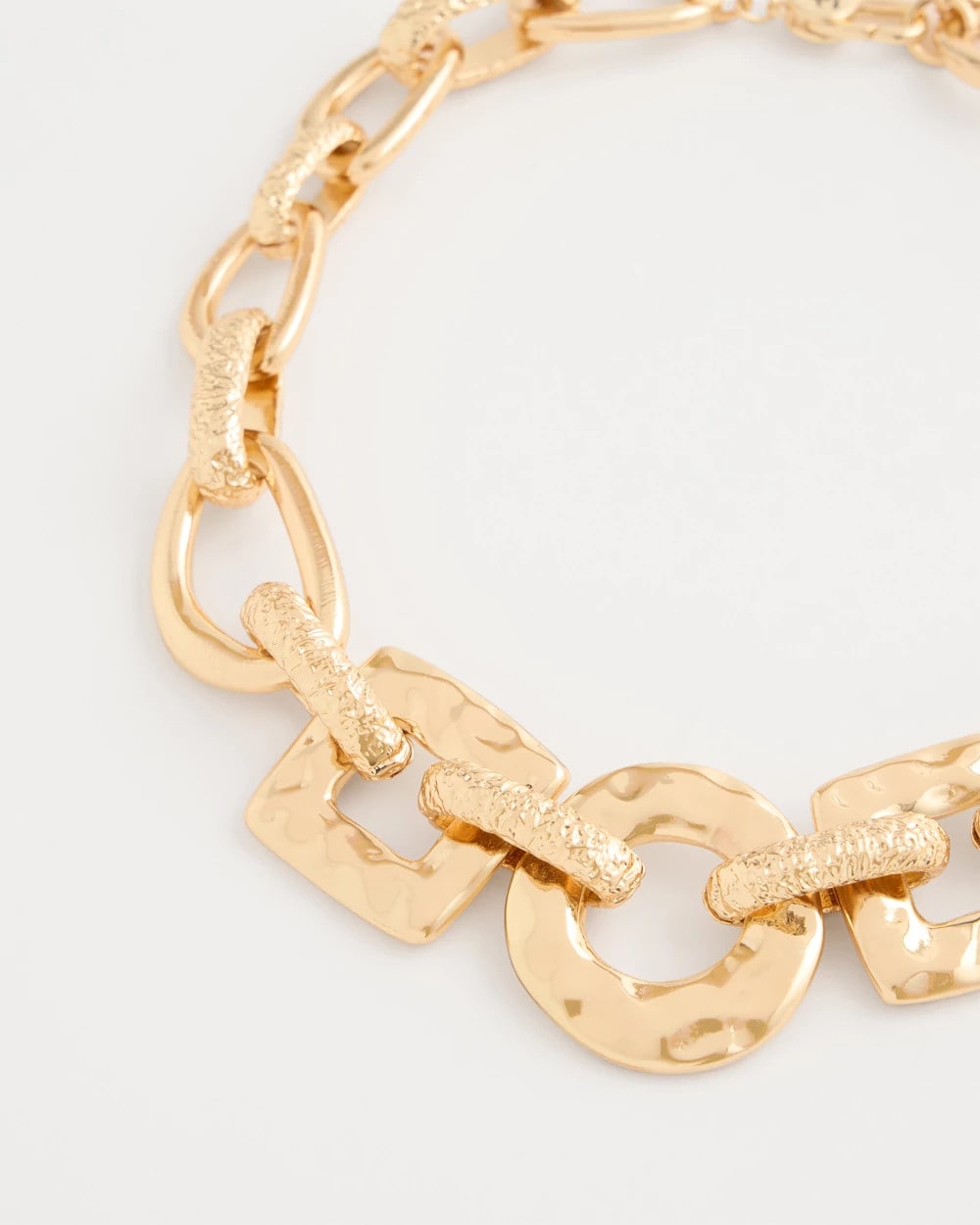 Chico's Chunky Collar Necklace Gold