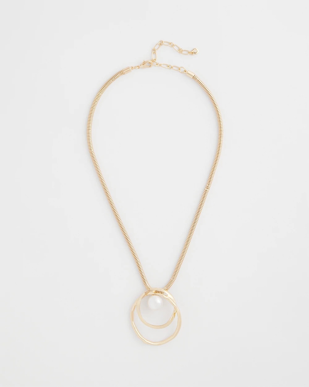 Chico's Pearl and Gold Pendant Pearl