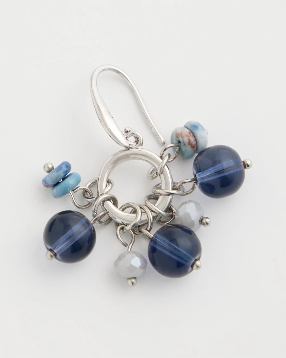 Chico's Sodalite Siren Cluster Earrings Blue