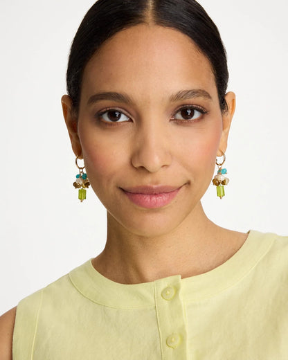 Chico's Multi-Colored Cluster Earrings Multi