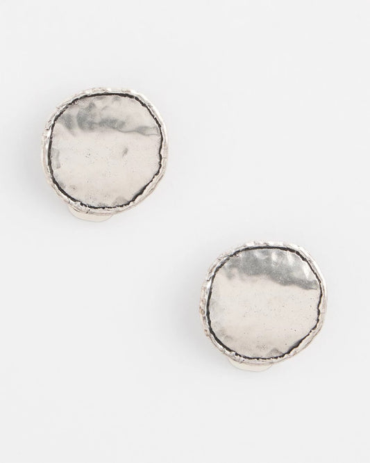 Chico's No Droop™ Silver Tone Clip-On Earrings Silver