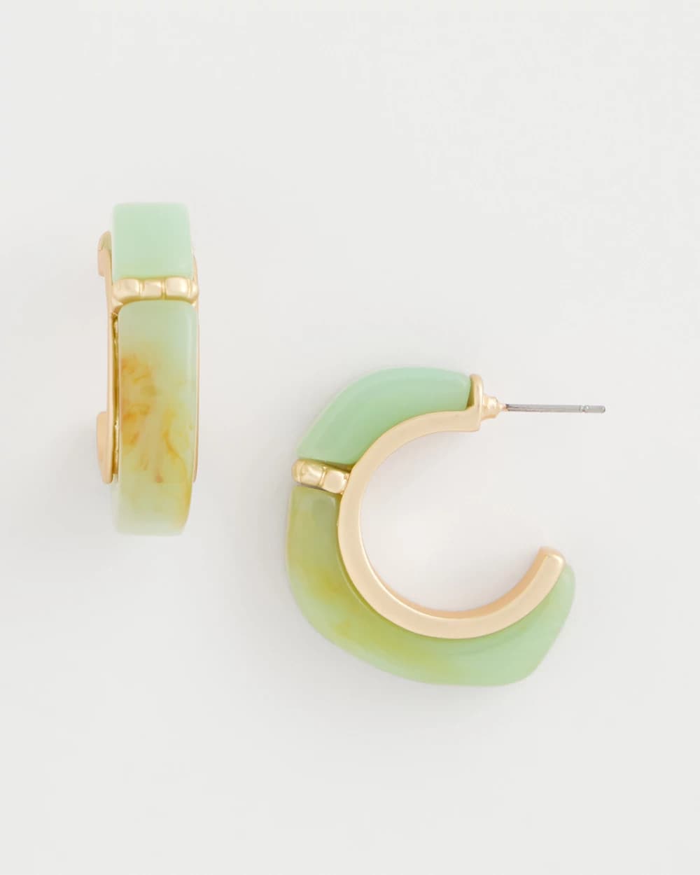 Chico's Aqua Tone Hoop Earrings Aqua