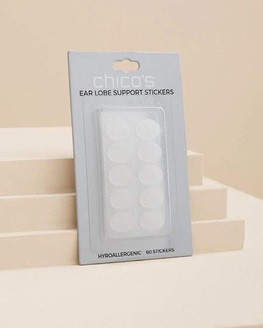 Chico's Ear Lobe Support Stickers White