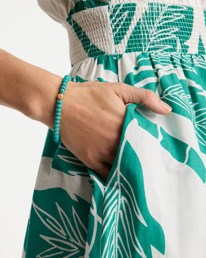 Chico's Green Round Stretch Bracelet Teal