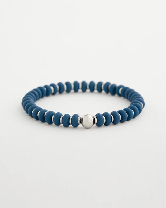 Chico's Navy Round Stretch Bracelet Navy