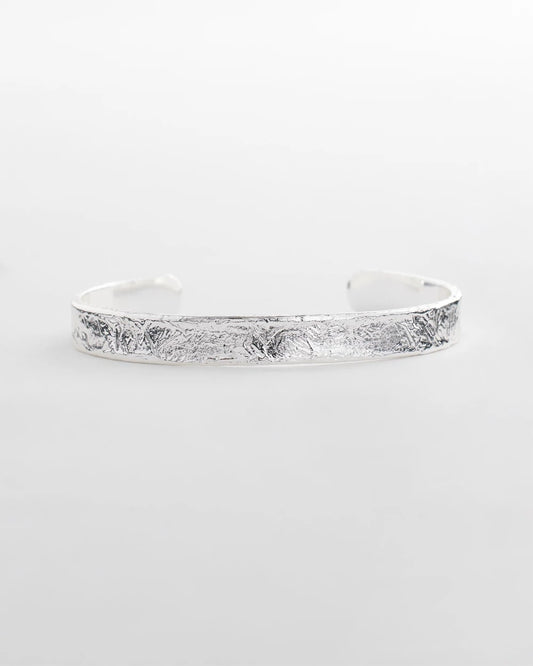 Chico's Silvertone Flexible Cuff Bracelet Silver