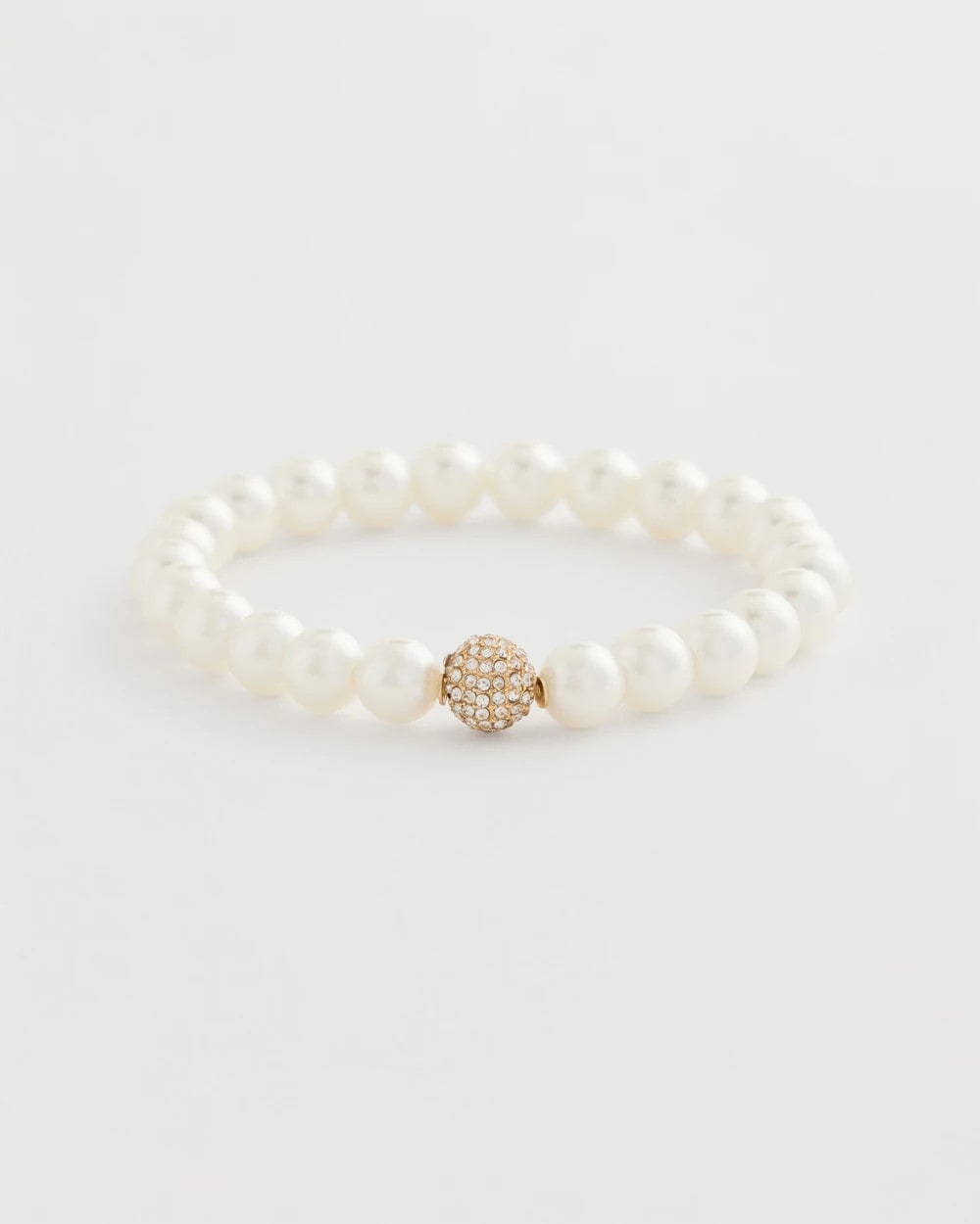 Chico's Pearlescent Stretch Hero Bracelet Pearl