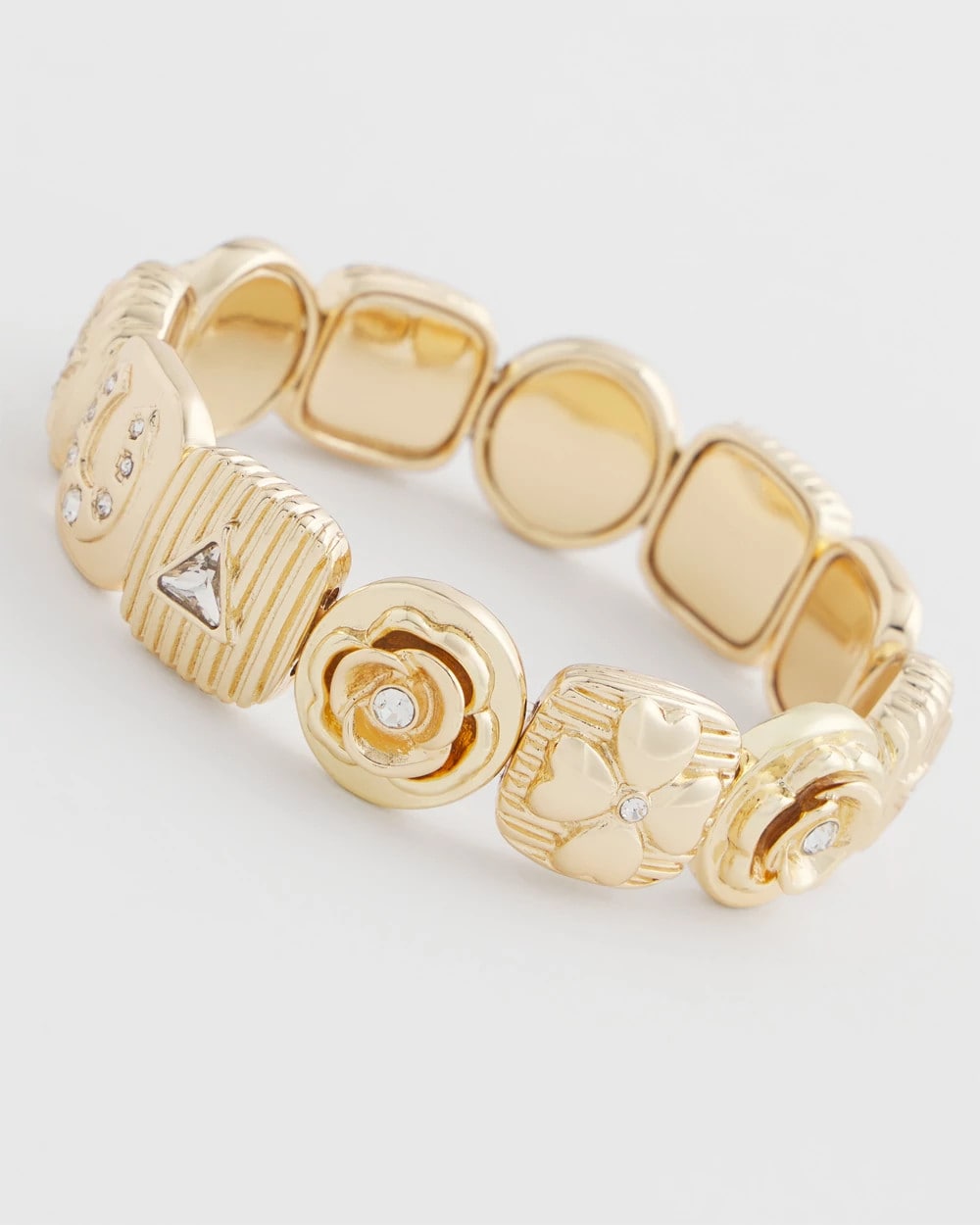 Chico's Stretch Lucky Charm Bracelet Gold