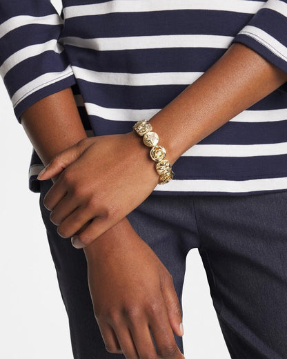 Chico's Stretch Lucky Charm Bracelet Gold