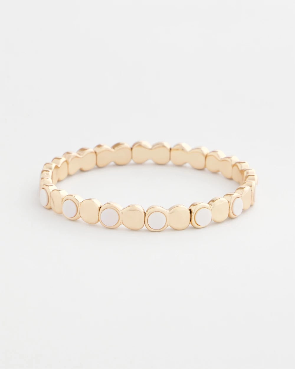 Chico's Pearl Mini Circle Stretch Bracelet Pearl