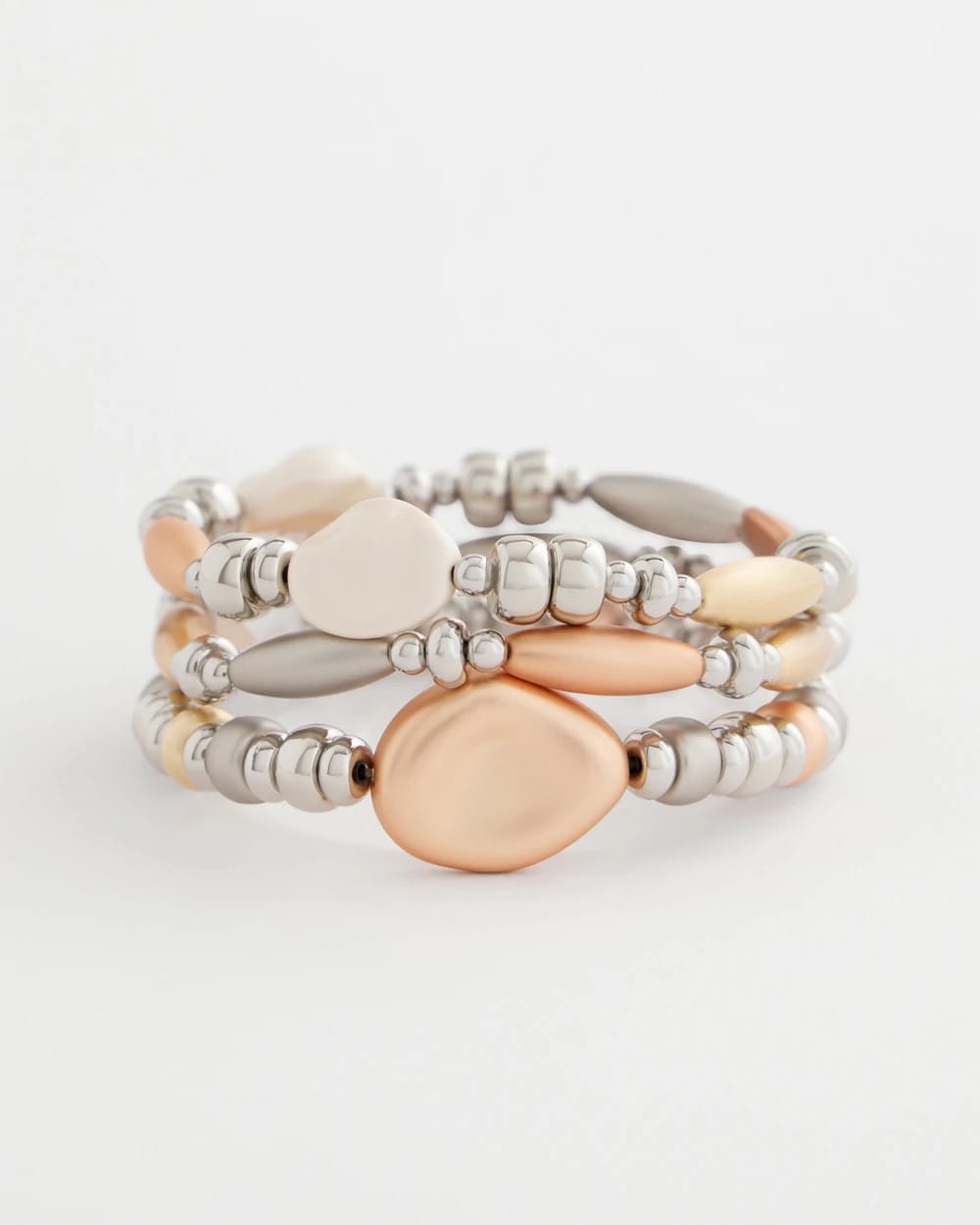 Chico's Mixed Metal Stretch Set of Three Mixed Metals