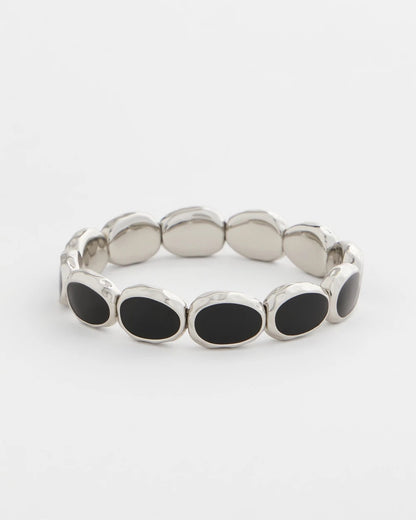 Chico's Black Large Stretch Bracelet Black