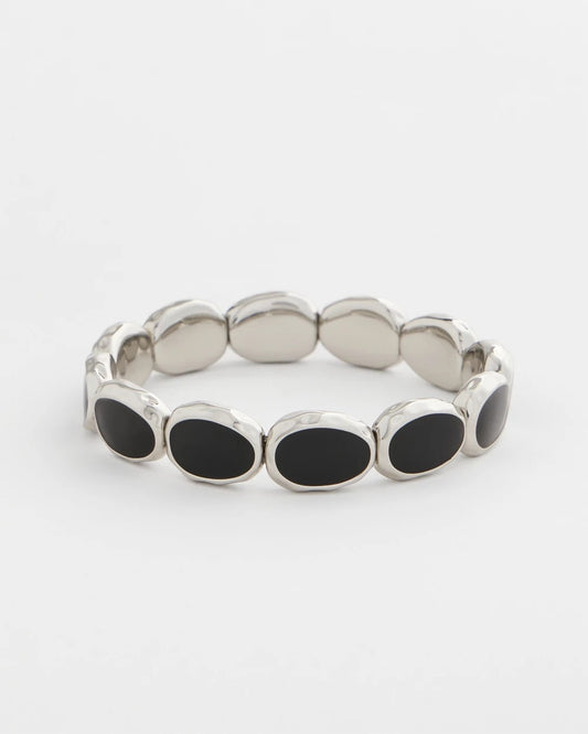 Chico's Black Large Stretch Bracelet Black