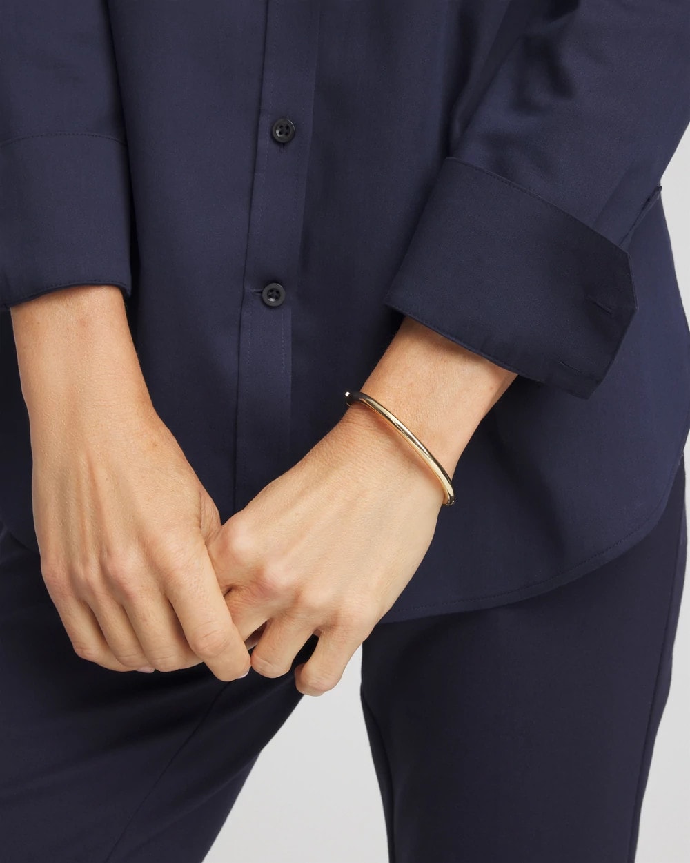 Chico's Gold Hinge Bangle Gold