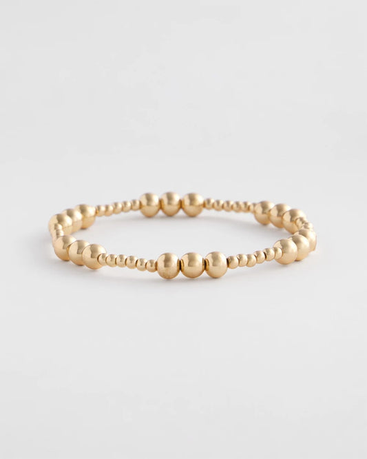 Chico's Gold-tone Small Bead Stretch Bracelet Gold