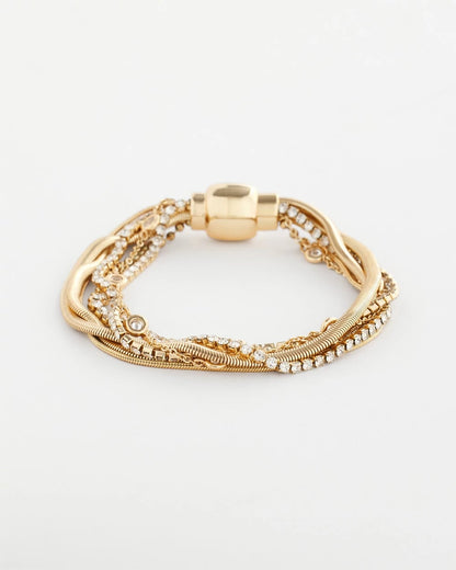 Chico's Goldtone Multistrand Bracelet Gold