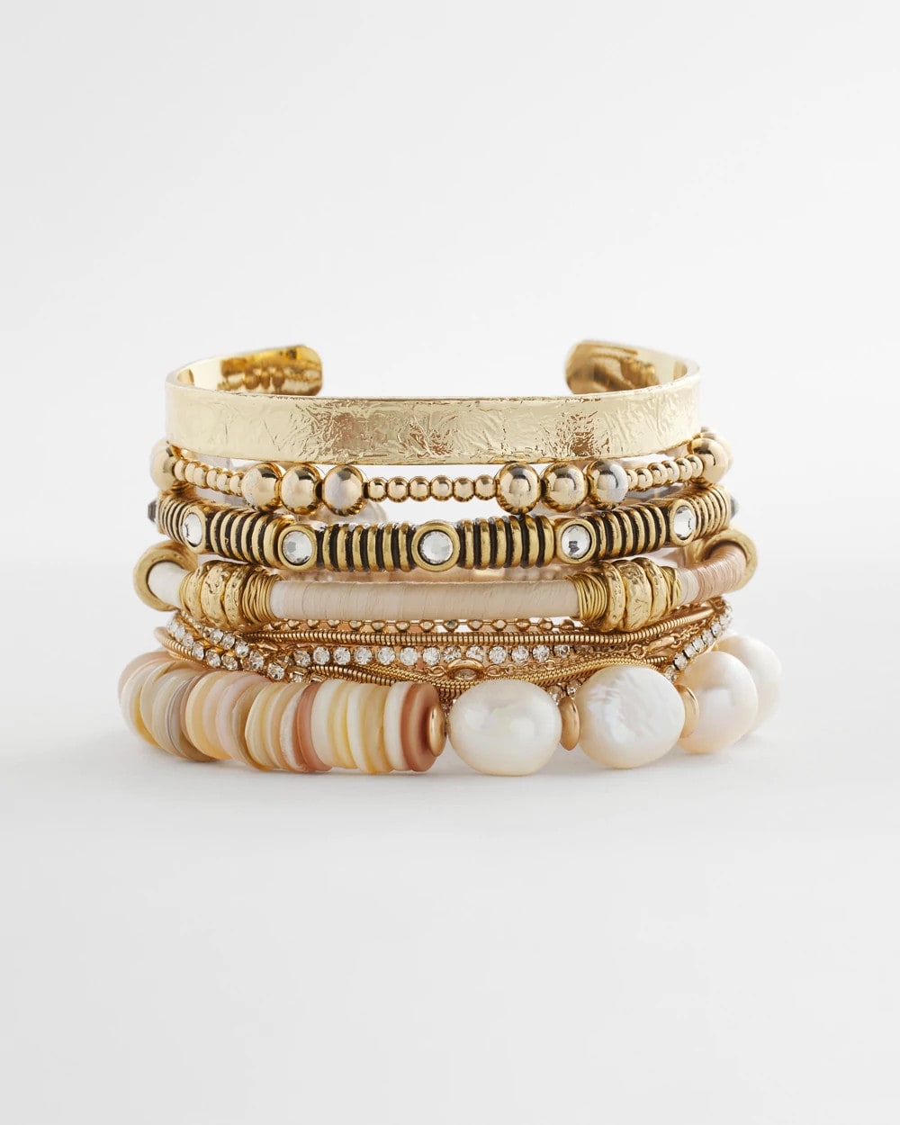 Chico's Goldtone Multistrand Bracelet Gold