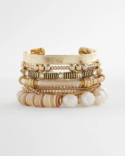 Chico's Goldtone Multistrand Bracelet Gold