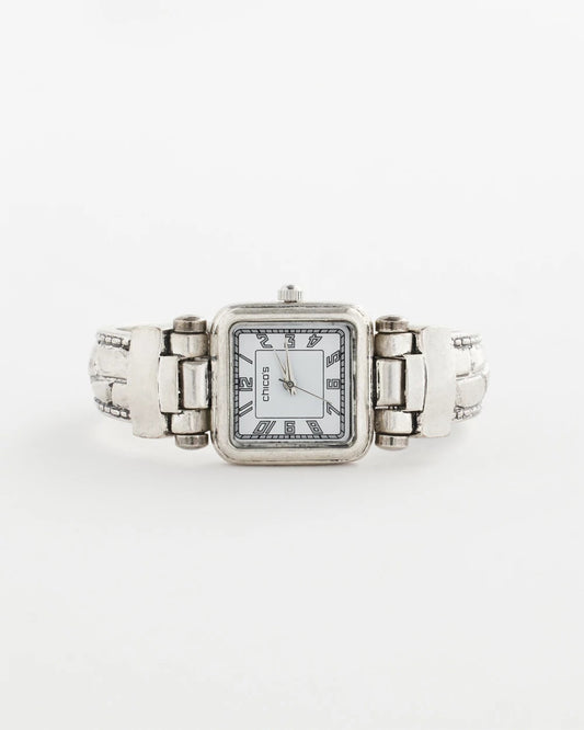Chico's Chico's Originals Vintage Silver Cuff Watch Silver
