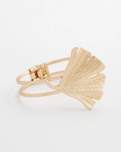 Chico's Ginkgo Hinge Bracelet Gold