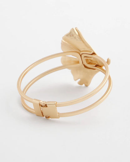 Chico's Ginkgo Hinge Bracelet Gold
