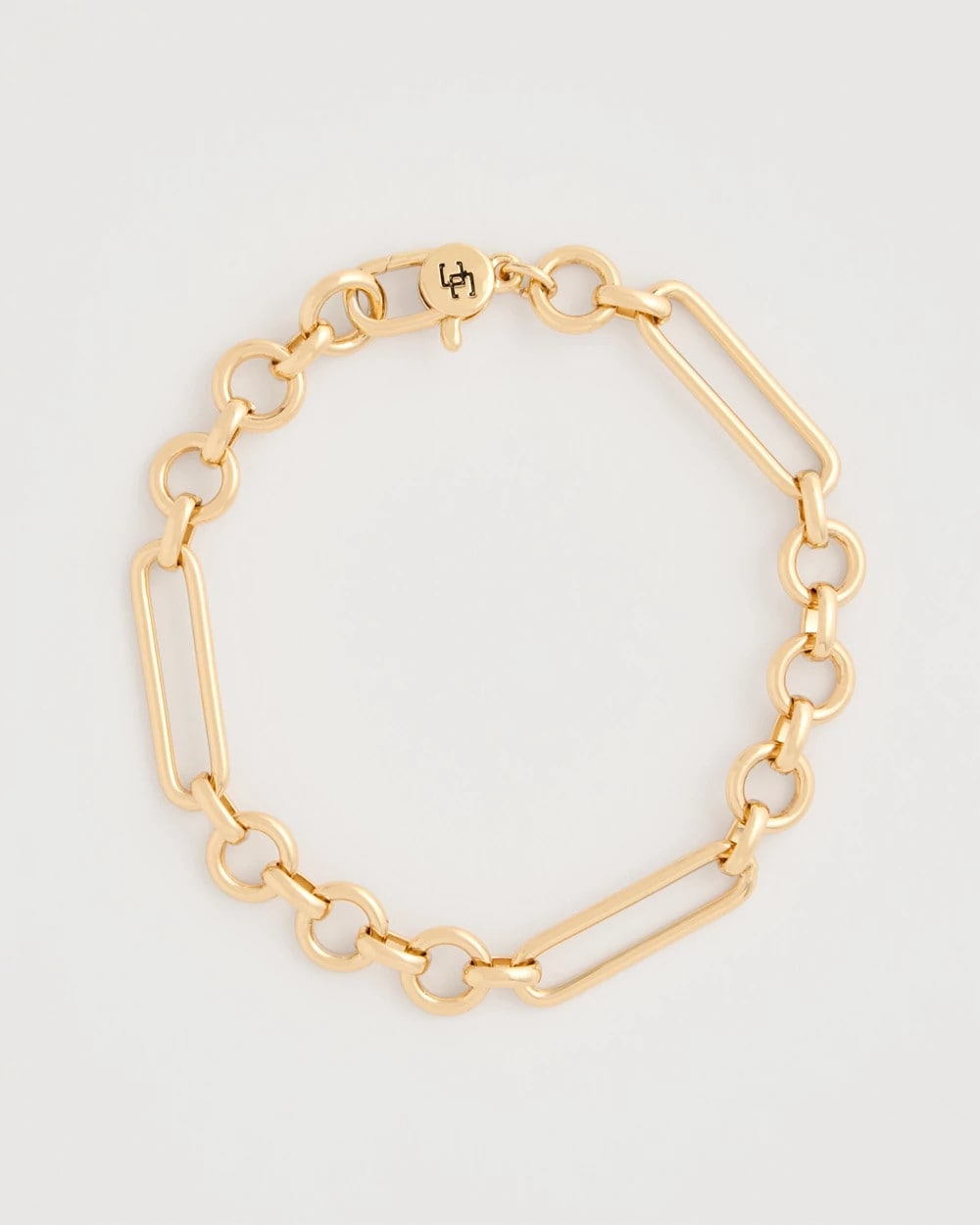 Chico's Shiny Goldtone Novelty Charm Bracelet Gold