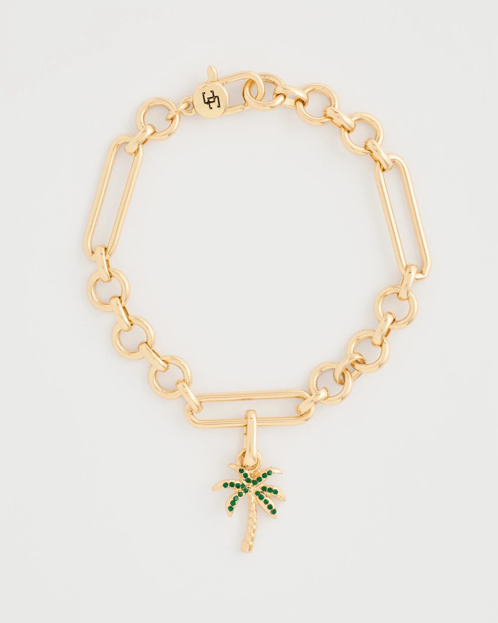 Chico's Palm Tree Charm Gold