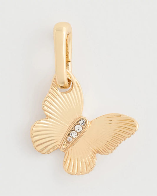 Chico's Butterfly Charm Gold