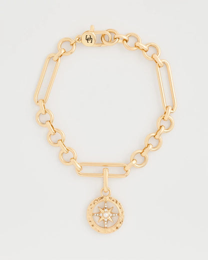 Chico's Compass Charm Gold