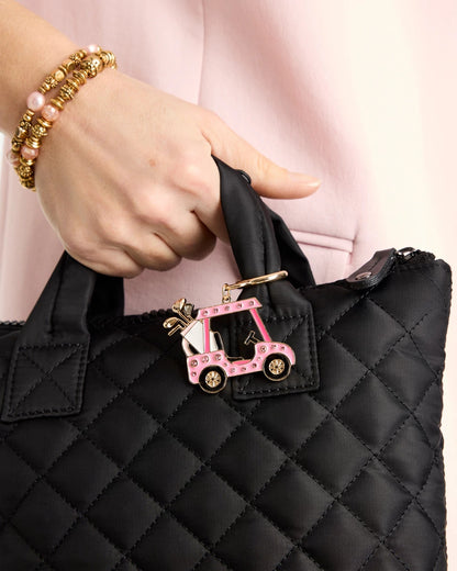 Chico's Pink Enamel Golf Cart Bag Charm Pink