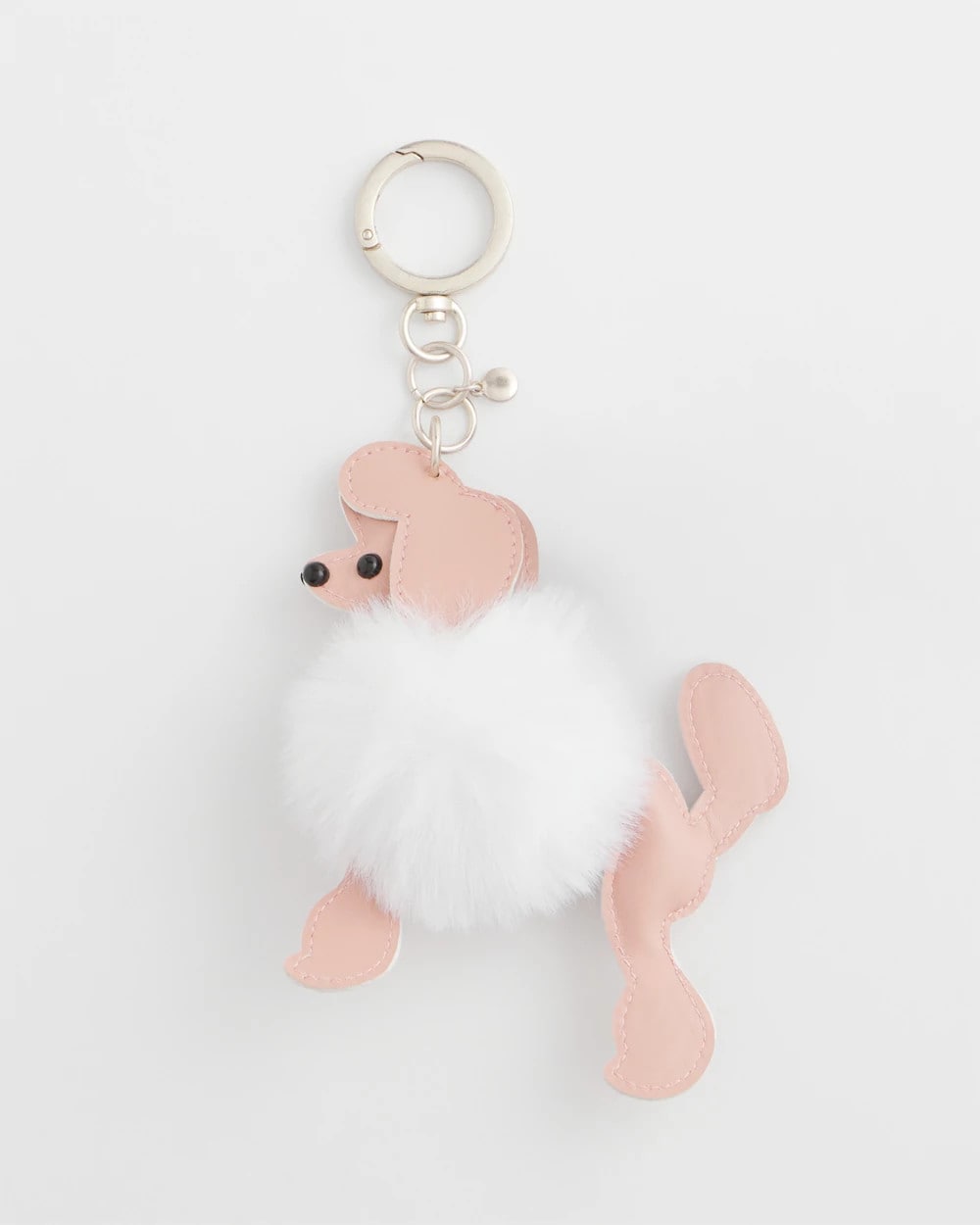 Chico's Poodle Bag Charm Pink