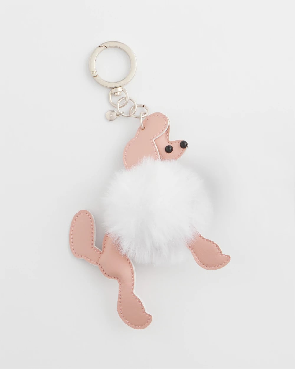 Chico's Poodle Bag Charm Pink