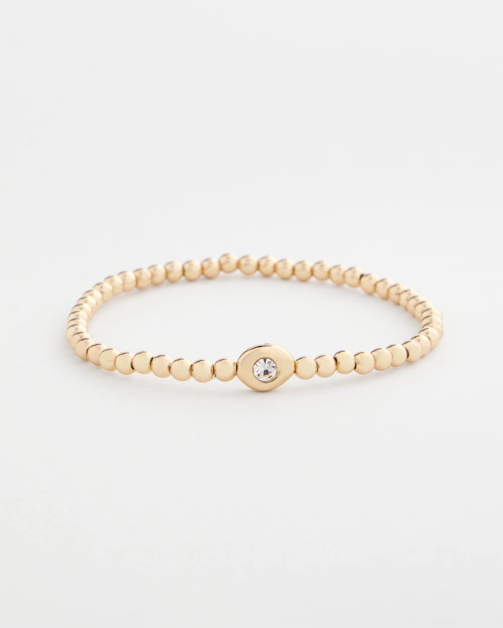 Chico's Mini Bead Stretch Hero Bracelet Gold