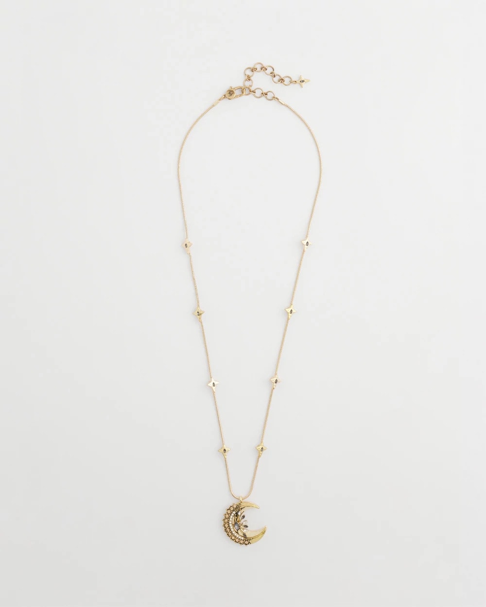 Chico's Gold Moon Pendant Necklace Gold