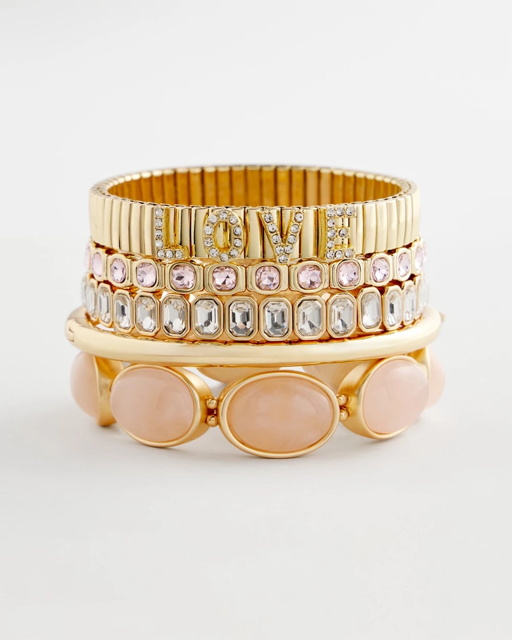 Chico's Love Watch Band Bracelet Gold